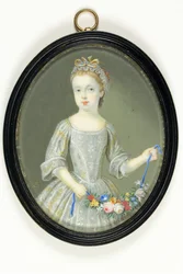 Margaret Cavendish Holles Harley, myöhemmin Portlandin herttuatar (vesiväri norsunluun)