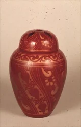 Kattila ja kansi kuparin kiilto, n. 1905-15 (keraaminen)