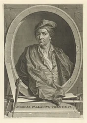 Arkkitehti Andrea Palladion muotokuva 1508-1580 Paolo Veronesen mukaan, 1716.