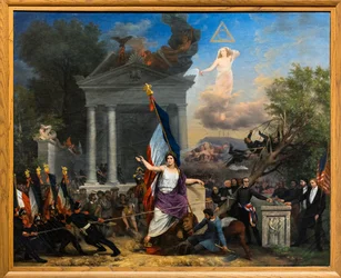 Vapauspuu, ennen vuotta 1832 (öljy kankaalle)