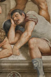 Counterfaccata, Bernardino Gatti, Ylösnousemus 1529, Yksityiskohta