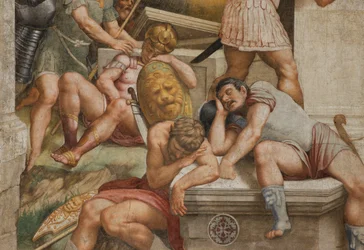 Counterfaccata, Bernardino Gatti, Ylösnousemus 1529, Yksityiskohta