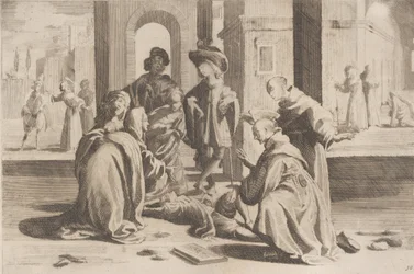 Jakso 25: Roomassa Saint Bernardino parantaa sairaan nuoren miehen, jakso 26: Saint Bern..., 1610-39.