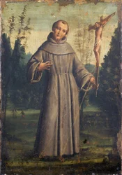 Pyhä Franciscus Assisilainen, n. 1545 (öljy paneeliin kiinnitetty kankaalle)