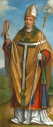 Pyhä Ambrosius, 1520-22 (tempera taululle)