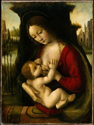 Madonna ja lapsi (öljy puulle)