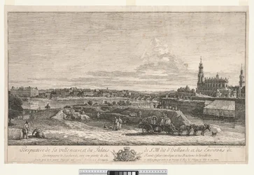 Näkymä Dresdenistä, 1748.