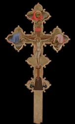 Kannettava, kaksipuolinen ristikko, 1335-1340