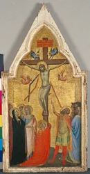 Ristiinnaulitseminen, n. 1340 (tempera poppelipuulla)
