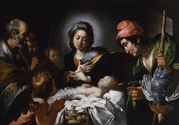 Paimenten palvonta, n. 1615 (öljy kankaalle)