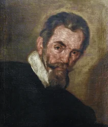 Muotokuva säveltäjä Claudio Monteverdistä (1567-1643), Strozzi, Bernardo (1581-1644) Yksityinen kokoelma