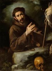 Pyhä Franciscus rukouksessa, n. 1620/1630 (öljy kankaalle)