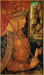 Keisari Maximilian I (maalaus puulle)