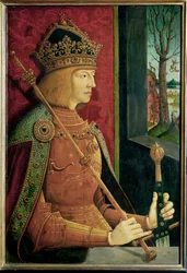 Keisari Maximilian I (maalaus puulle)
