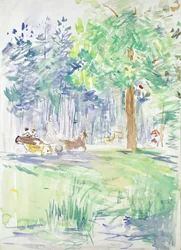 Hevonen ja vaunut metsätiellä, vuoden 1883 jälkeen