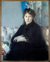 Madame Edma Pontillonin muotokuva, taiteilijan Morisotin sisar. Berthe Morisotin maalaus