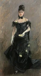 Musta-asuinen nainen eli Ennen teatteria, 1875