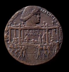 Pronssimitali Pazzi-salaliitosta (1478)