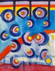 Drones or Butterflies, 2024 (öljy kortille)