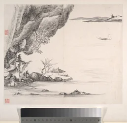 Maisemia, päivätty 1814 (kahdeksanlehtialbumi; tussi paperille).