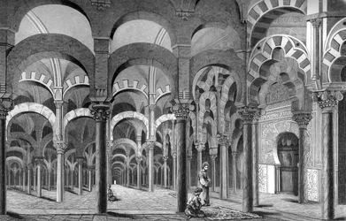 Mezquita, Cordoba, Espanja, 1849.