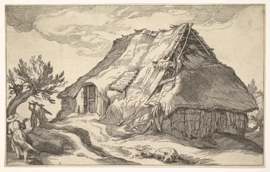 Maisema maalaistalon kanssa, 1613.