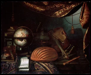 Asetelma soittimien kanssa, 1715.