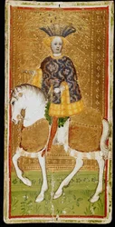 Maljojen ritari. Tarotkortti, 1441-1444.