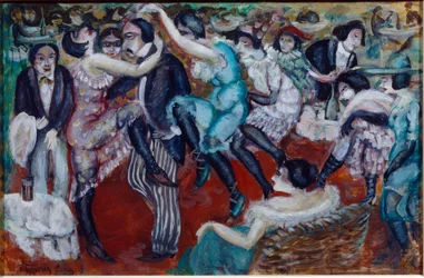 ""Singing Cafe"" (Singing Cafe) - Boris Dmitrievich Grigorjevin (1886-1939) maalaus