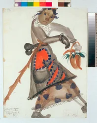 Puku Nikolai Rimski-Korsakovin oopperaan "Lumityttö" (eli Lumineito, kevätsatu). Boris Dmitrijevitš Grigorjevin (1886-1939) teos