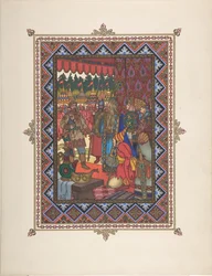 Kuvitus satulle Marya Morevna, n. 1925
