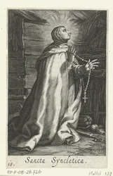 Pyhä Syncletica Aleksandrialainen Eremittaria Sancta Syncletica (otsikko esineessä) Eremittaria (sarjan nimi) Sacra Eremus Ascetriarum (sarjan nimi)