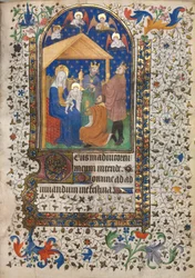 Tuntien kirja Parisin käyttö: Taikamiesten palvonta, n. 1420.