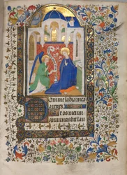 Tuntien kirja Parisin käyttö: Annunciation, n. 1420.
