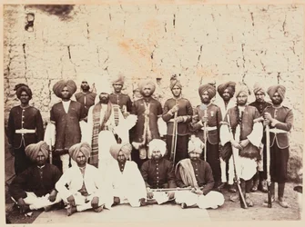 Bengalin syntyperäisen jalkaväen 29. (Punjab) rykmentin sotilaat Afganistanissa