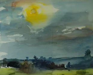 Rain in the Air, 1981 (wc paperilla)