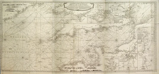 Britannian kanaalin ja osan Atlantin valtamerta Cape Cleariin asti kattava uusi hydrografinen tutkimus, parannettu edesmenneen Thomas Jefferyn kuninkaan maantieteilijän suuresta kartasta.