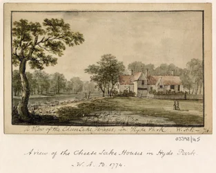 Sarja luonnoksia, näkymiä Isossa-Britanniassa, mantereella ja Amerikassa 1772-1778 (akvarelli)