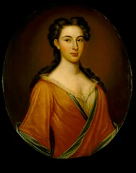 Rouva Edmund Nelson (1698-1789), noin 1720 (öljy kankaalle).