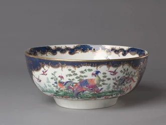 Punch Bowl, Worcesterin posliinitehdas, n. 1770