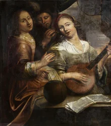 Kolme muusikkoa, n. 1700 (öljy kankaalle)