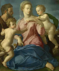 Pyhä perhe ja Johannes Kastajan lapsi (Madonna Stroganoff) (Madonna Stroganoff)