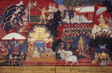 Tai 14297 fol.8-9 The Future Buddha Grows Up, n. 1800-20 (guassi paperilla)