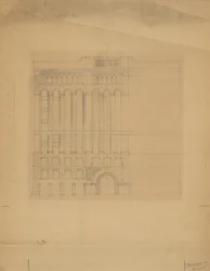Mills Building, San Francisco, Kalifornia, Design Sketch