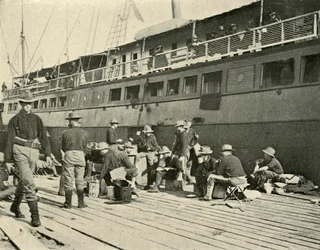 13. jalkaväki aamiaisella, Espanjan ja Amerikan sota, 11. kesäkuuta 1898, 1899.