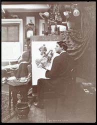 Mr. Harrison Fisher, 1905 (hopeagelatiiniprintti)