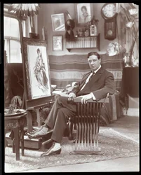 Mr. Harrison Fisher, 1905 (hopeagelatiiniprintti)