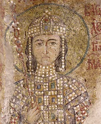 Alexios Komnenos Hagia Sofiassa (mosaiikki)