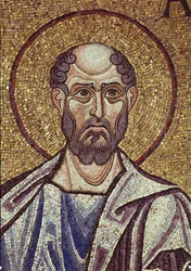 Profeetta Obadiah Yksityiskohta sisämosaiikista Pyhän Markuksen basilikassa, 1100-luku
