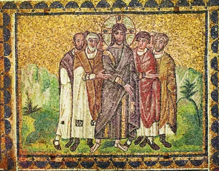 Jeesus ja apostolit, 6. vuosisata (mosaiikki)